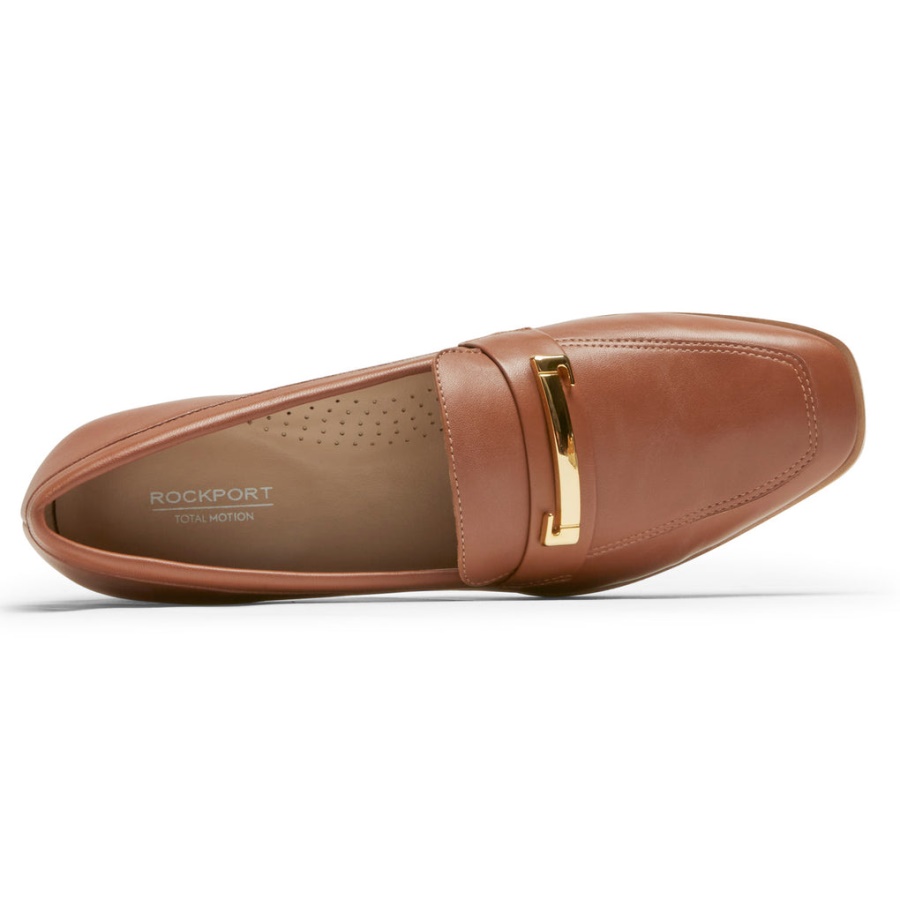 Rockport Dame Total Motion Santana Bit Loafer Tan Lthr