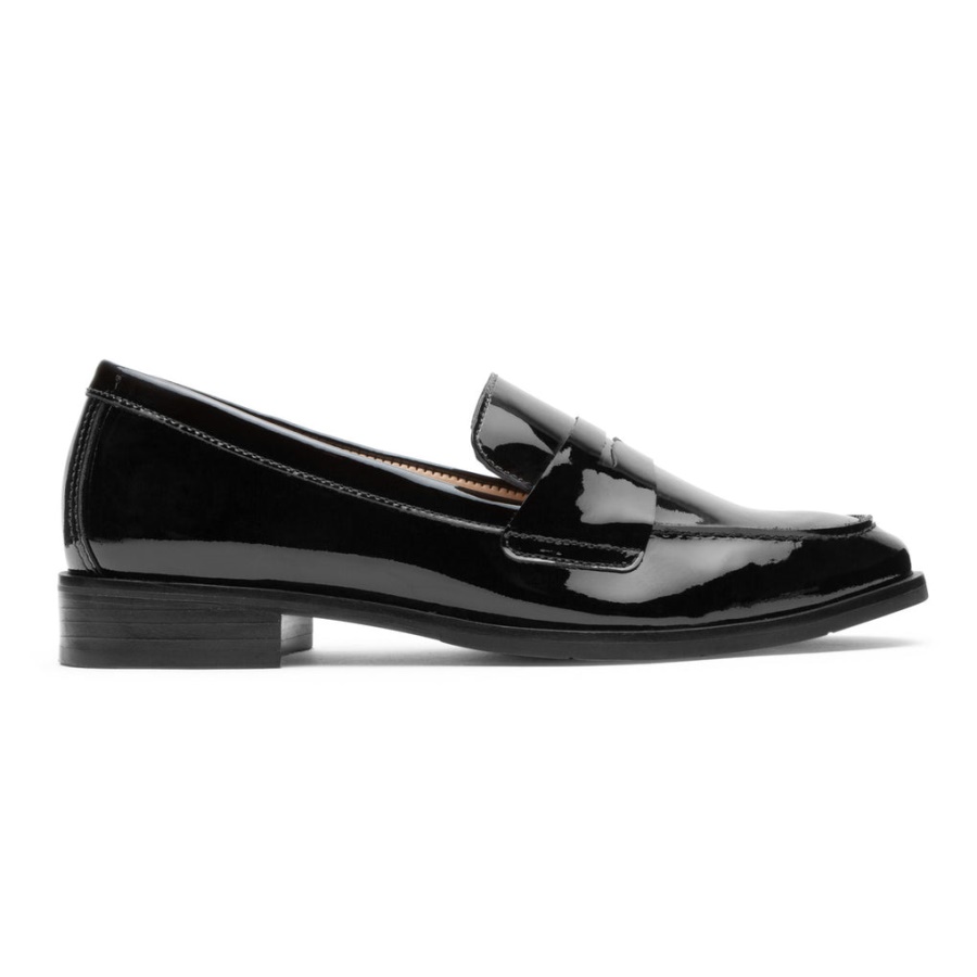 Rockport Dame Total Motion Sena Penny Loafer Svart Patent