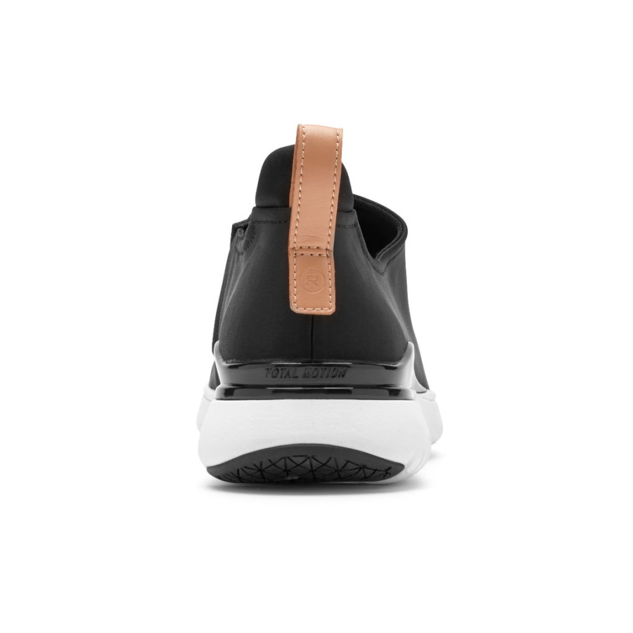 Rockport Kvinners Total Motion Sport Høy Slip-on Svart Lycra