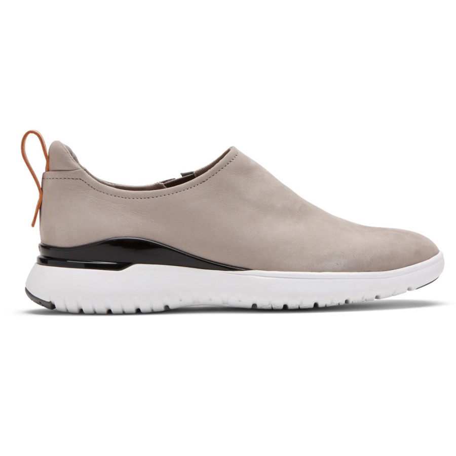 Rockport Dame Total Motion Sport Høy Slip-on Stål Grå Nubuck
