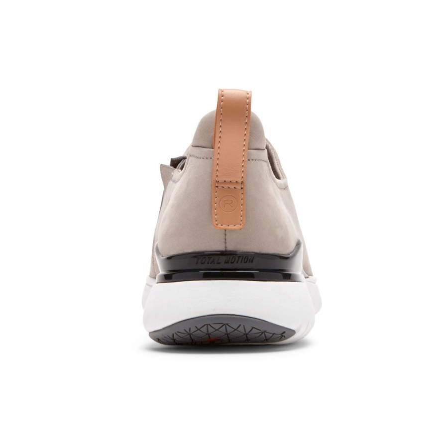 Rockport Dame Total Motion Sport Høy Slip-on Stål Grå Nubuck