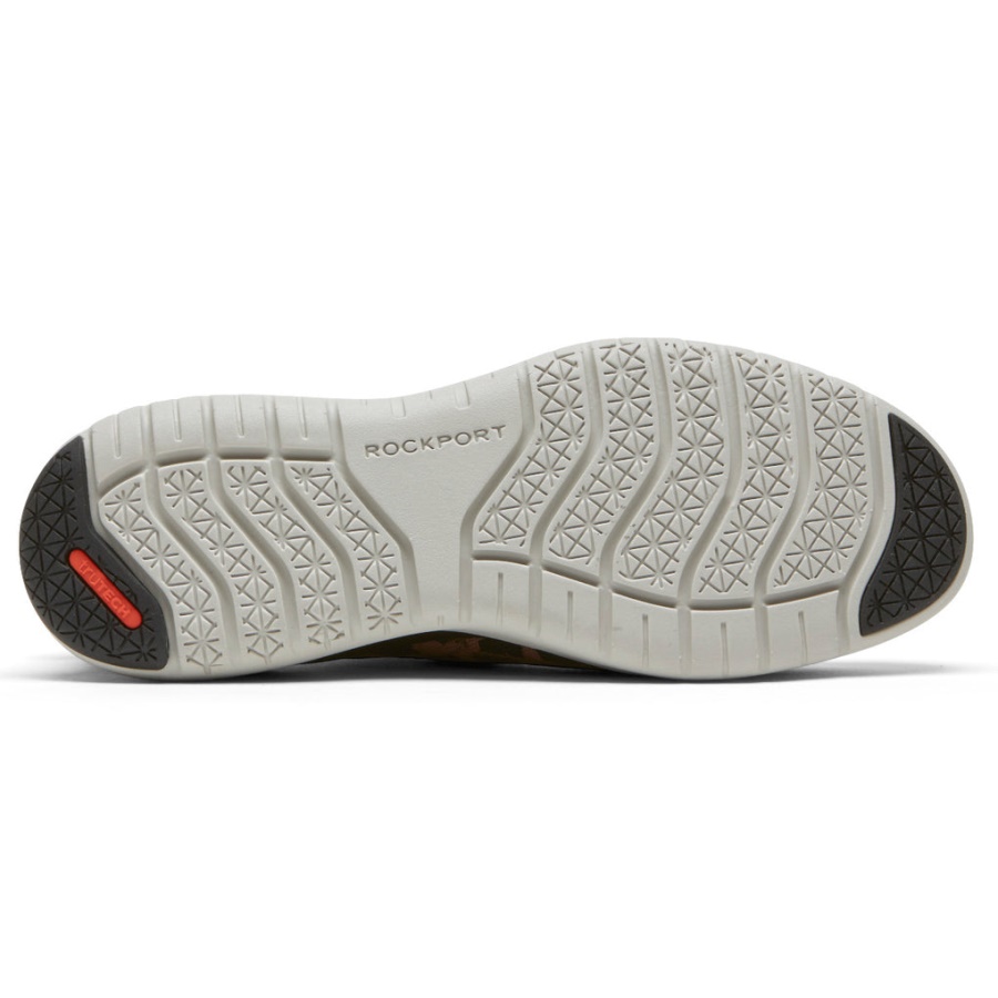 Rockport Kvinners Total Motion Sport Høy Slip-on Tan Leopard