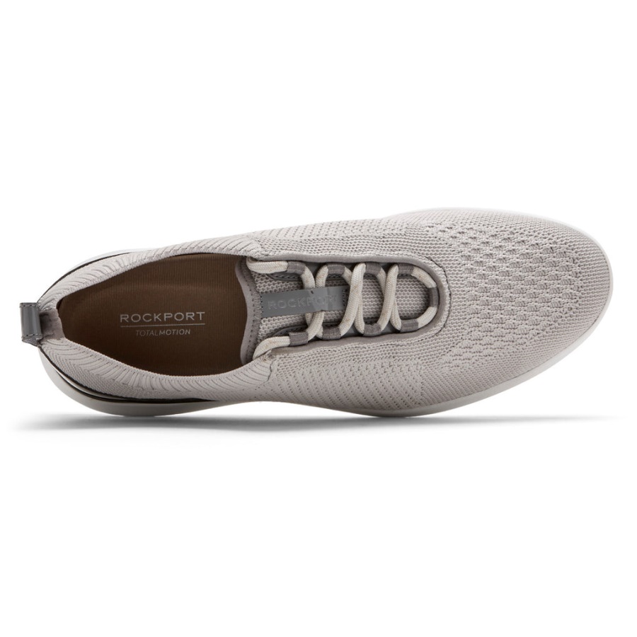 Rockport Dame Total Motion Sport Strikket Sneaker Grå Strikk