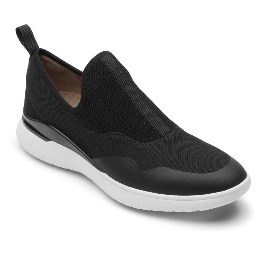 Rockport Dame Total Motion Sport Mesh Slip-on Svart øko