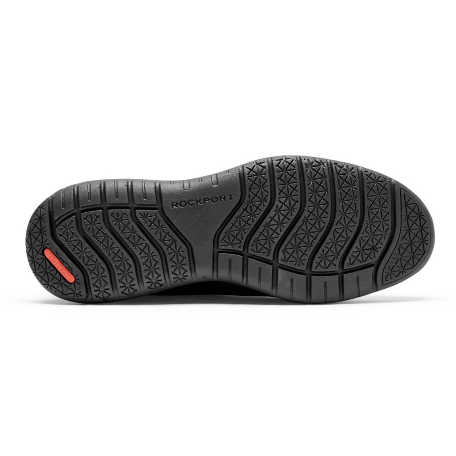 Rockport Dame Total Motion Sport Sneaker Svart Skinn