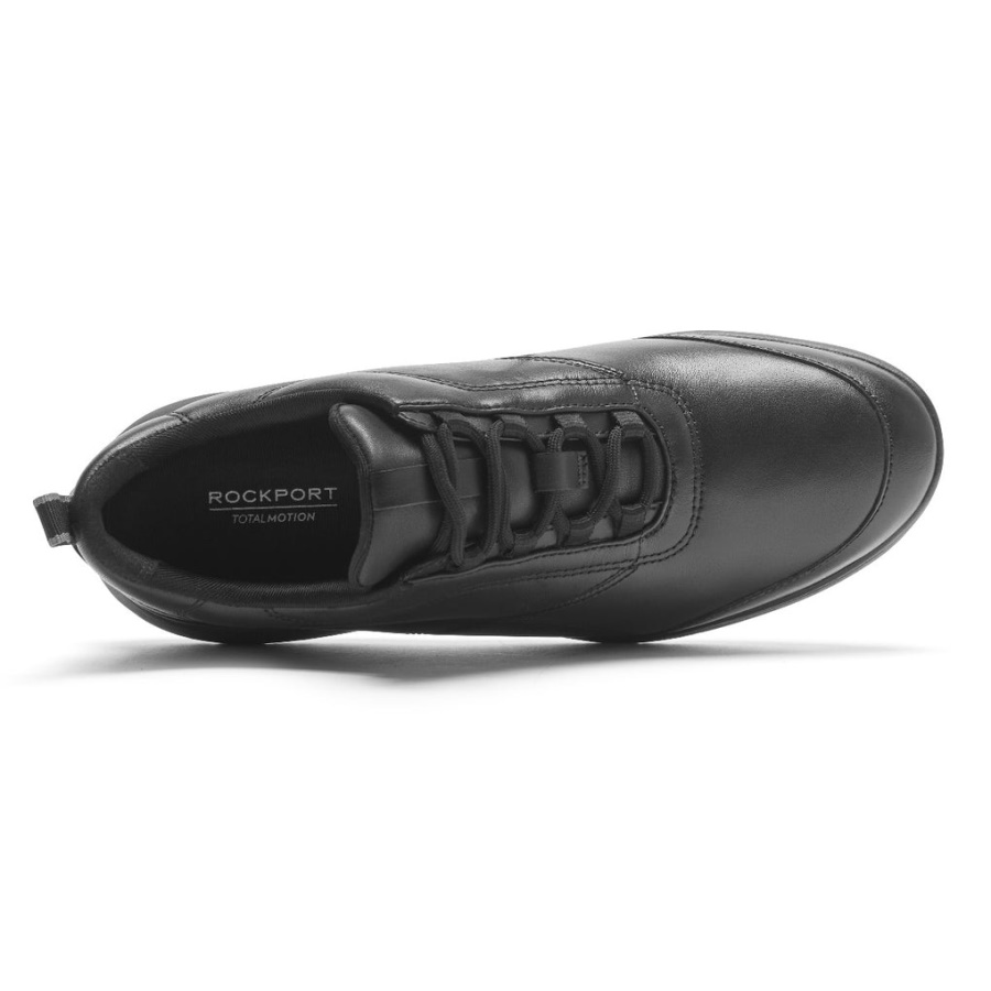 Rockport Dame Total Motion Sport Sneaker Svart Skinn