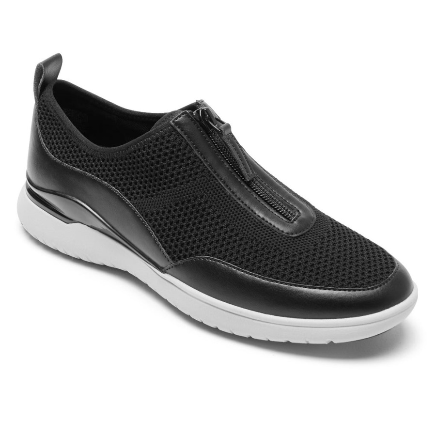 Rockport Dame Total Motion Sport Glidelås Sneaker Svart