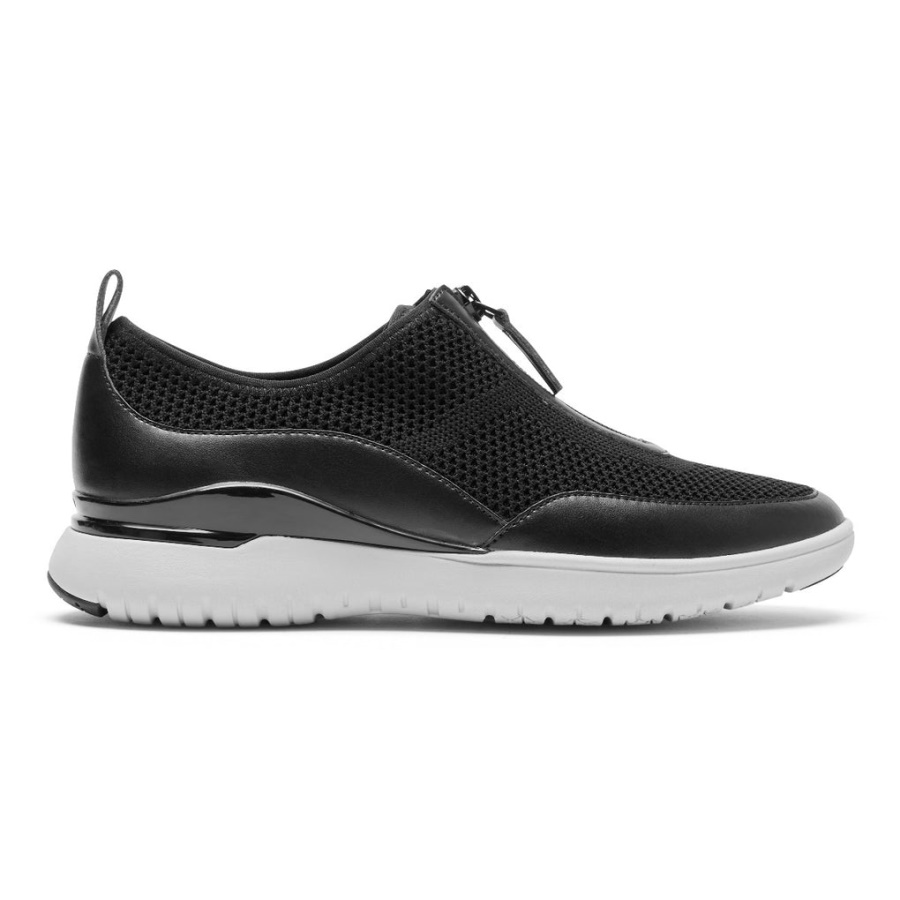 Rockport Dame Total Motion Sport Glidelås Sneaker Svart