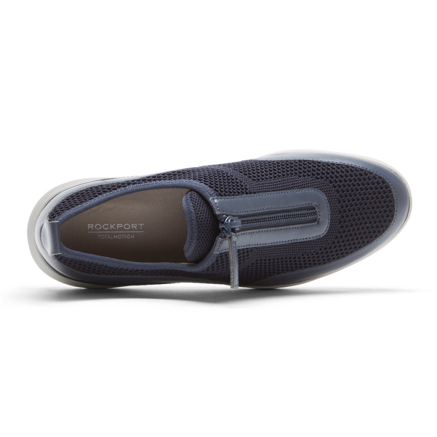 Rockport Dame Total Motion Sport Glidelås Sneaker Marine