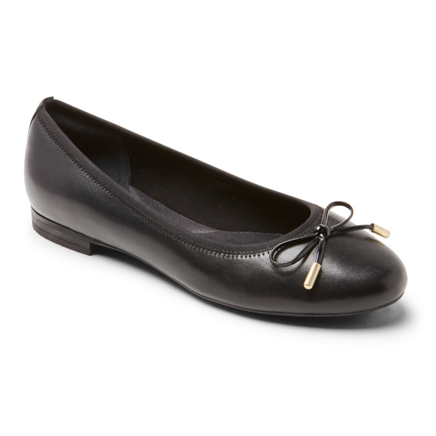 Rockport Dame Total Motion Tavia Ballett Flat Svart