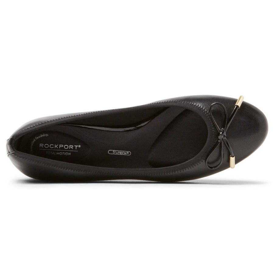 Rockport Dame Total Motion Tavia Ballett Flat Svart
