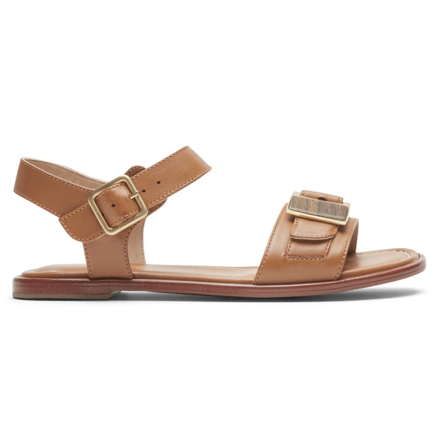 Rockport Dame Total Motion Zadie Spenne Sandal Spisskummen Skinn
