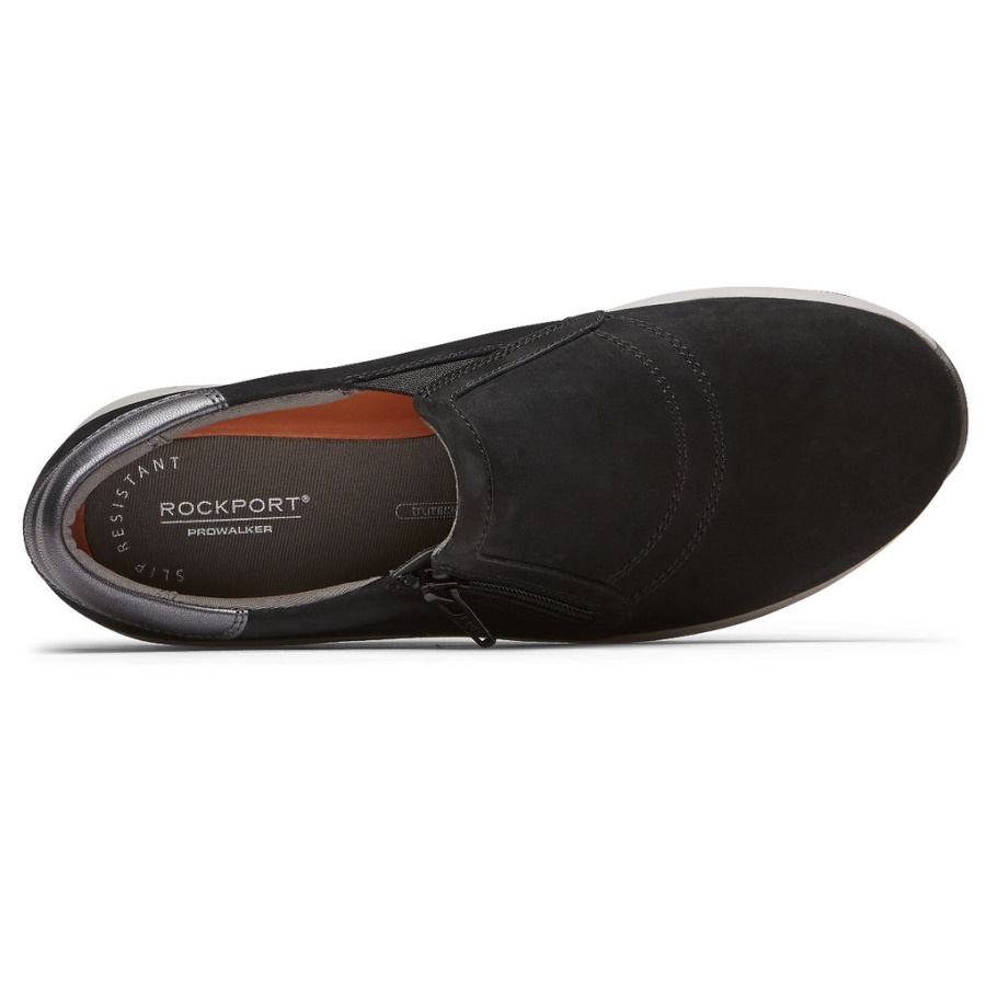 Rockport Dame Trustride Prowalker Slip-on Sneaker Svart