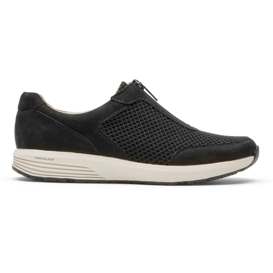 Rockport Dame Trustride Prowalker Glidelås Sneaker Svart