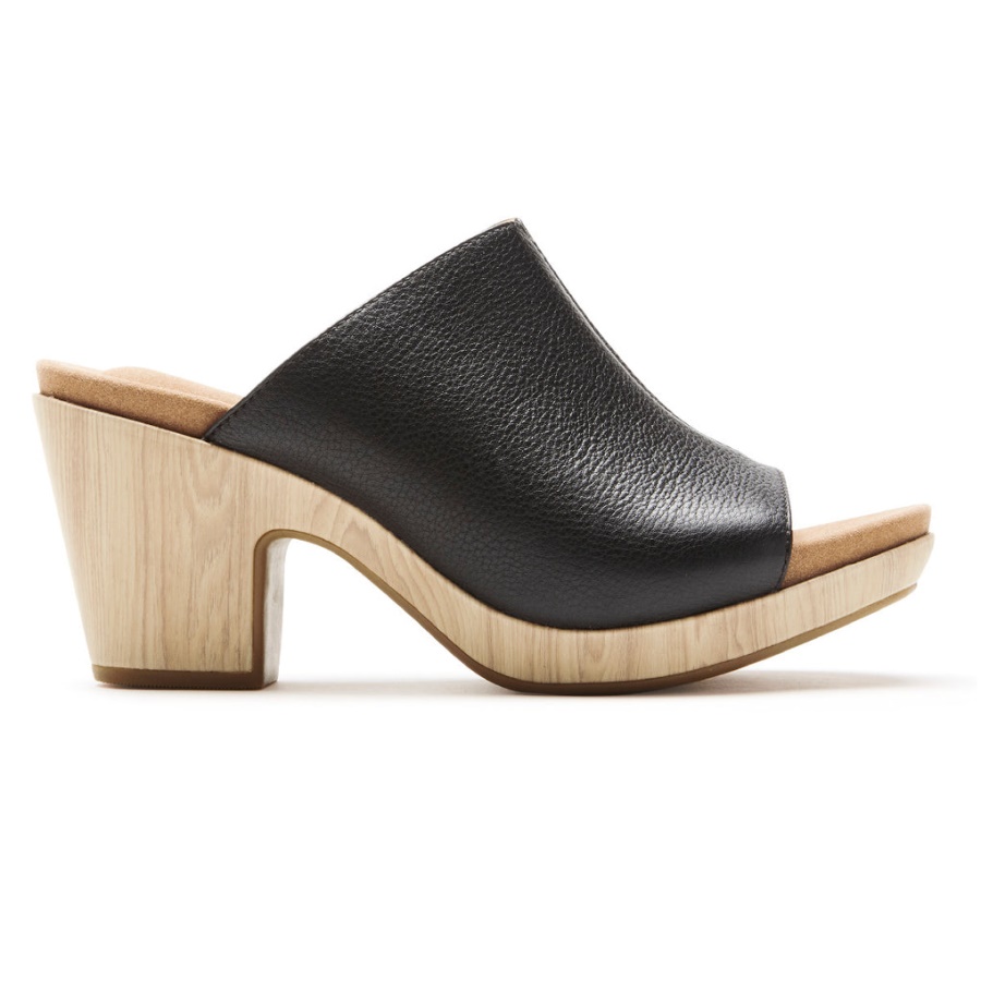 Rockport Dame Vivianne Slide Sandal Svart