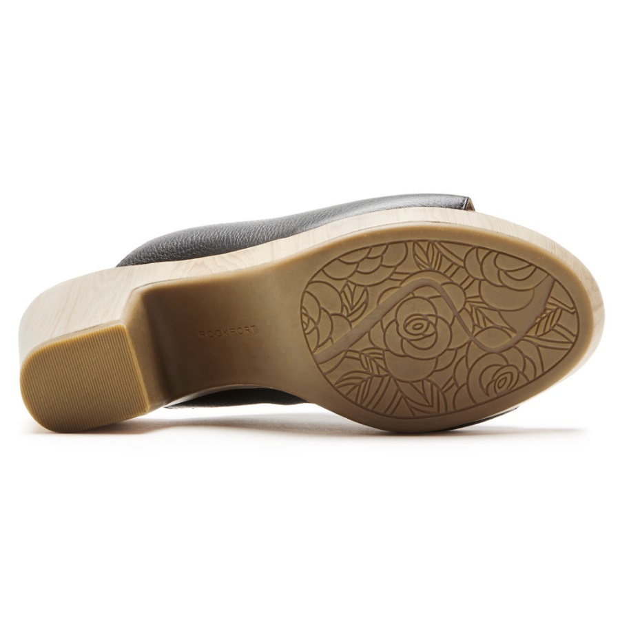 Rockport Dame Vivianne Slide Sandal Svart