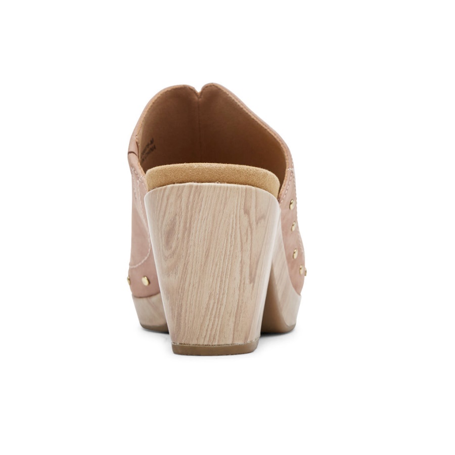 Rockport Dame Vivianne Slide Sandal Toscana Rosa Pigg