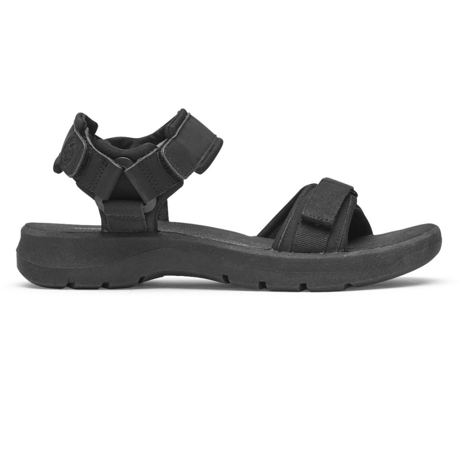 Rockport Dame Xcs Trail Tech Vaskbar Sandal Svart