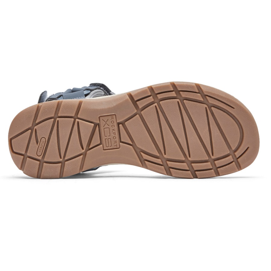 Rockport Kvinners Xcs Trail Tech Vaskbar Sandal Blå Skifer
