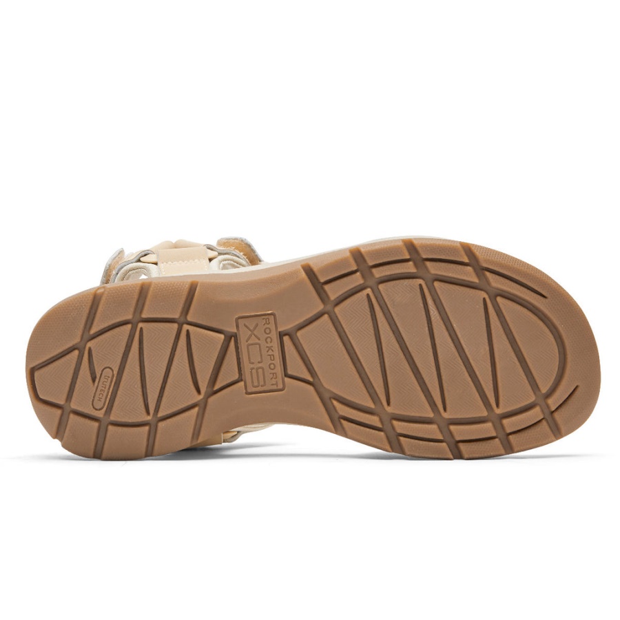 Rockport Kvinners Xcs Trail Tech Vaskbar Sandal Vanilje
