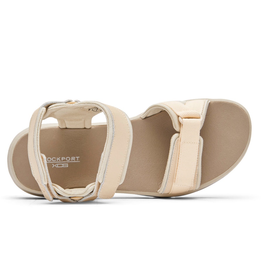 Rockport Kvinners Xcs Trail Tech Vaskbar Sandal Vanilje