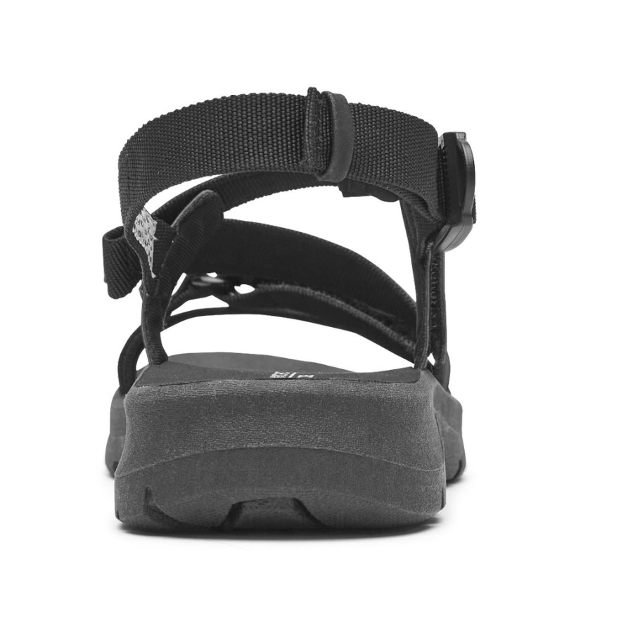 Rockport Kvinners Xcs Trail Tech Vaskbar Strappy Sandal Svart