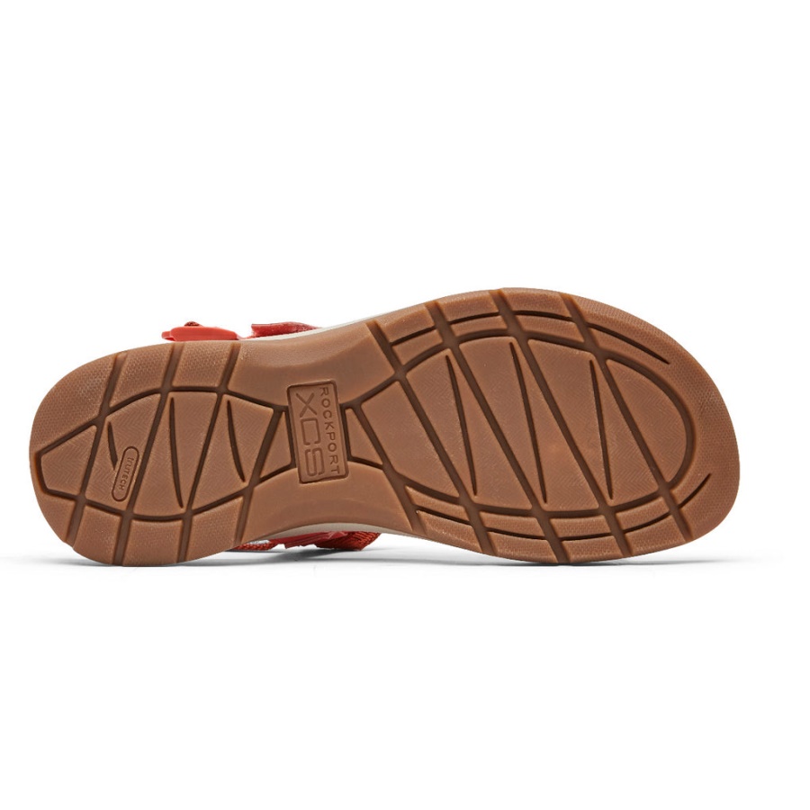 Rockport Kvinners Xcs Trail Tech Vaskbar Strappy Sandal Coral