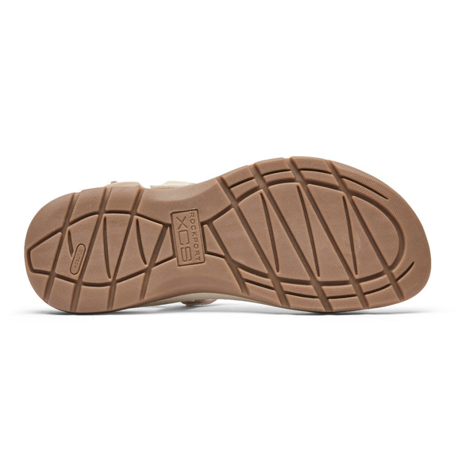 Rockport Kvinners Xcs Trail Tech Vaskbar Strappy Sandal Hvit Vanilje