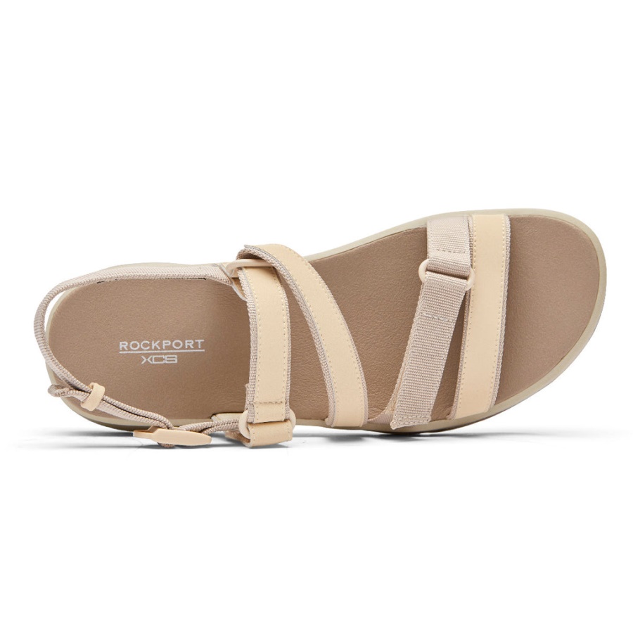 Rockport Kvinners Xcs Trail Tech Vaskbar Strappy Sandal Hvit Vanilje