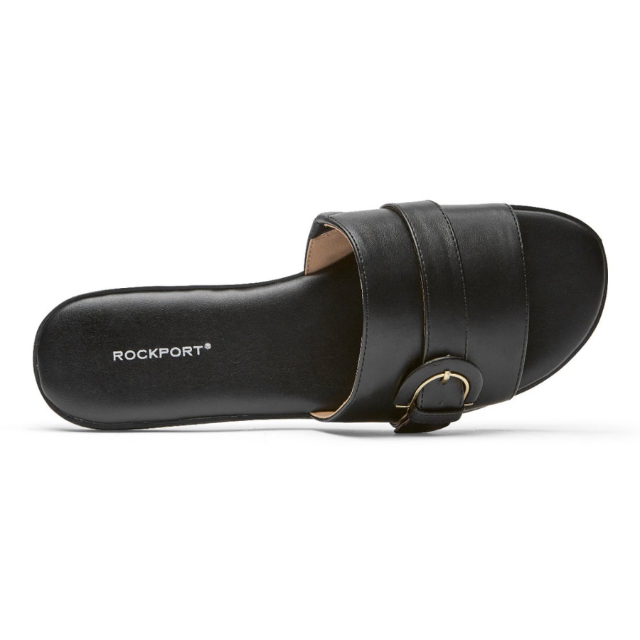 Rockport Dame Yara Slide Svart