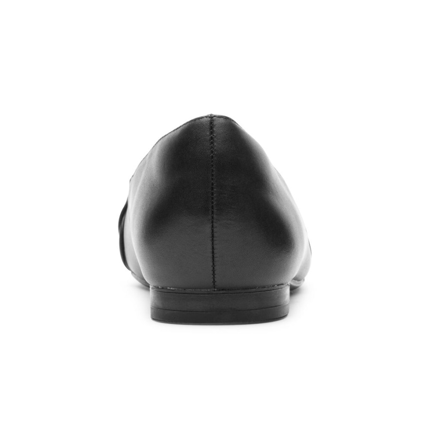 Rockport Kvinners Zoie Kjede Ballett Flat Svart