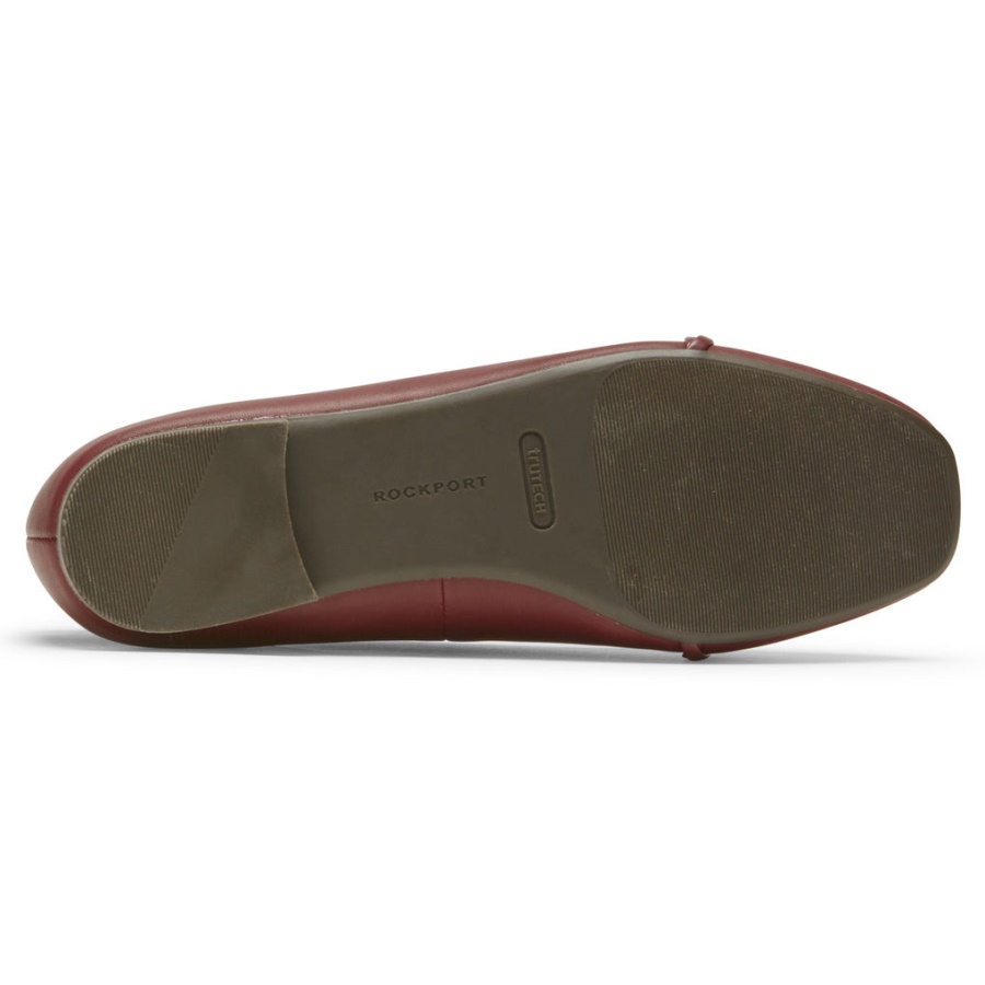 Rockport Kvinners Zoie Kjede Ballett Flat Tawny Port