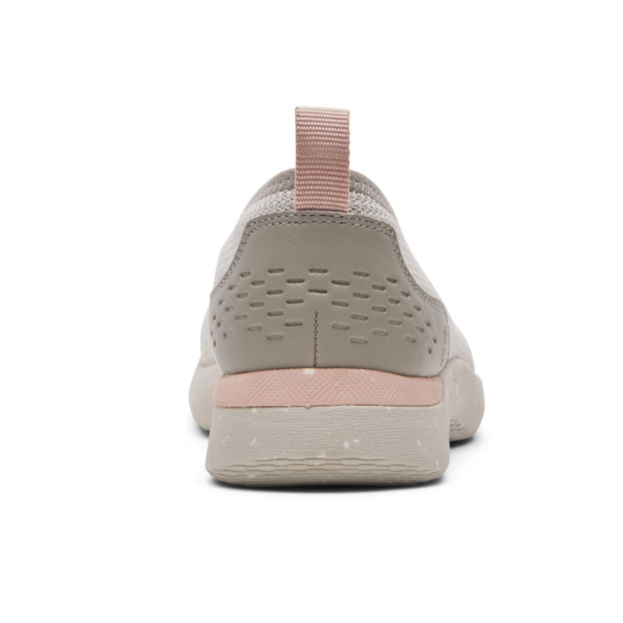 Rockport Dame Truflex Fluestrikk Ballett Flat Off-white