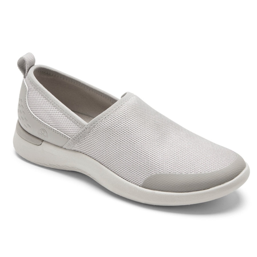 Rockport Dame Truflex Fluevaskbar Strikk Slip-on Dove Strikk Vaskbar
