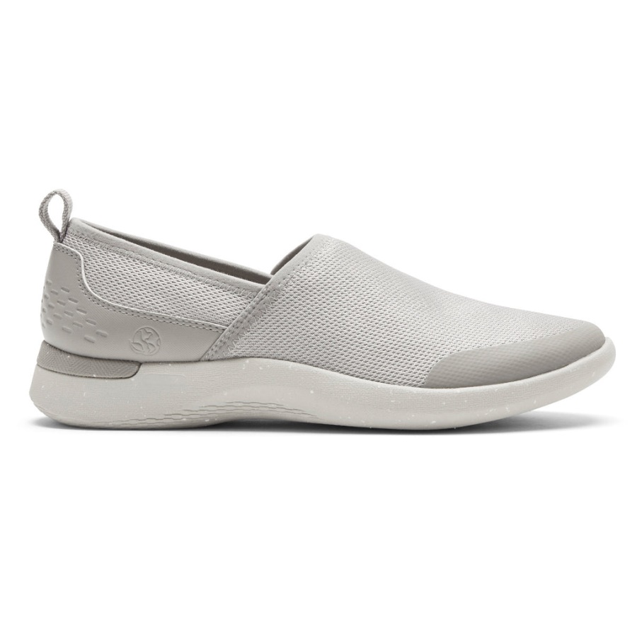 Rockport Dame Truflex Fluevaskbar Strikk Slip-on Dove Strikk Vaskbar