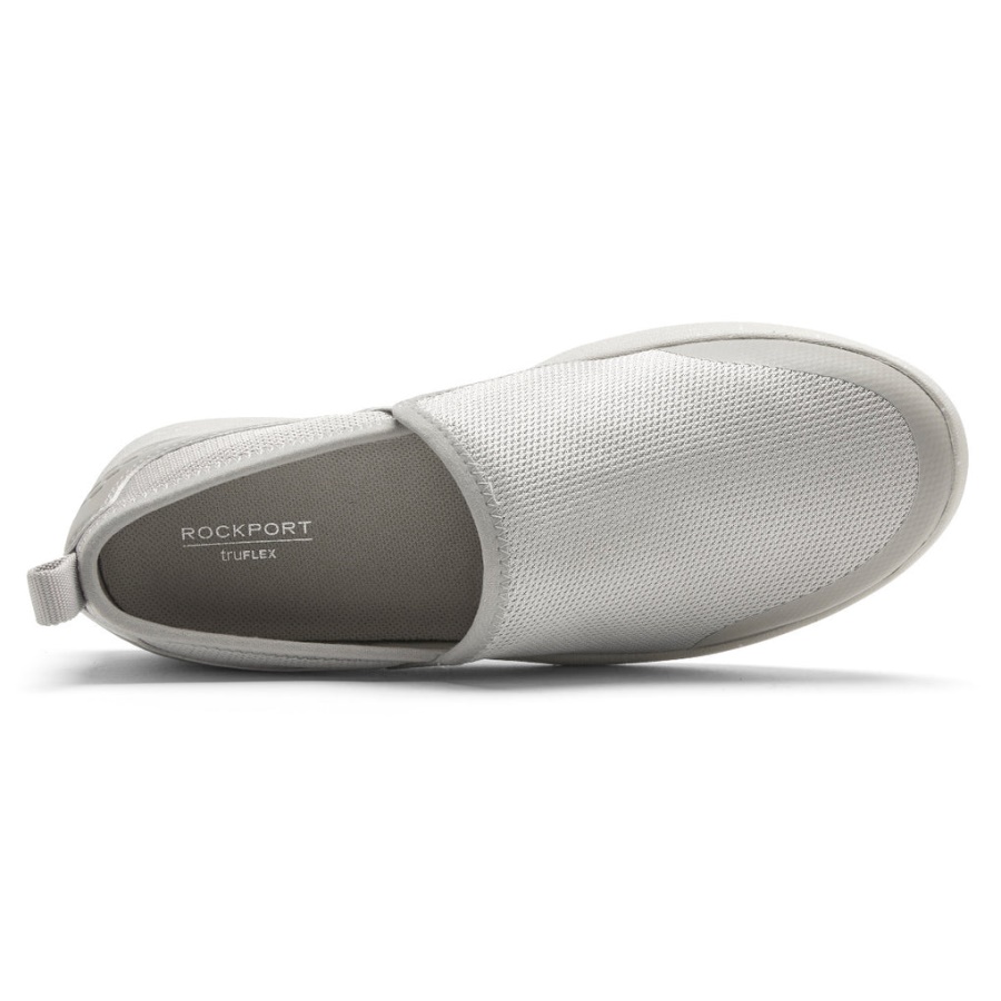 Rockport Dame Truflex Fluevaskbar Strikk Slip-on Dove Strikk Vaskbar