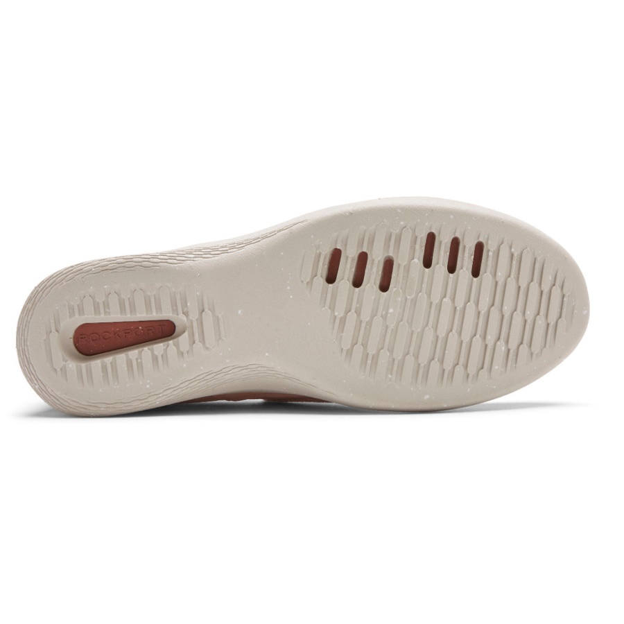 Rockport Dame Truflex Fluevaskbar Strikk Slip-on Rosa Strikk Vaskbar