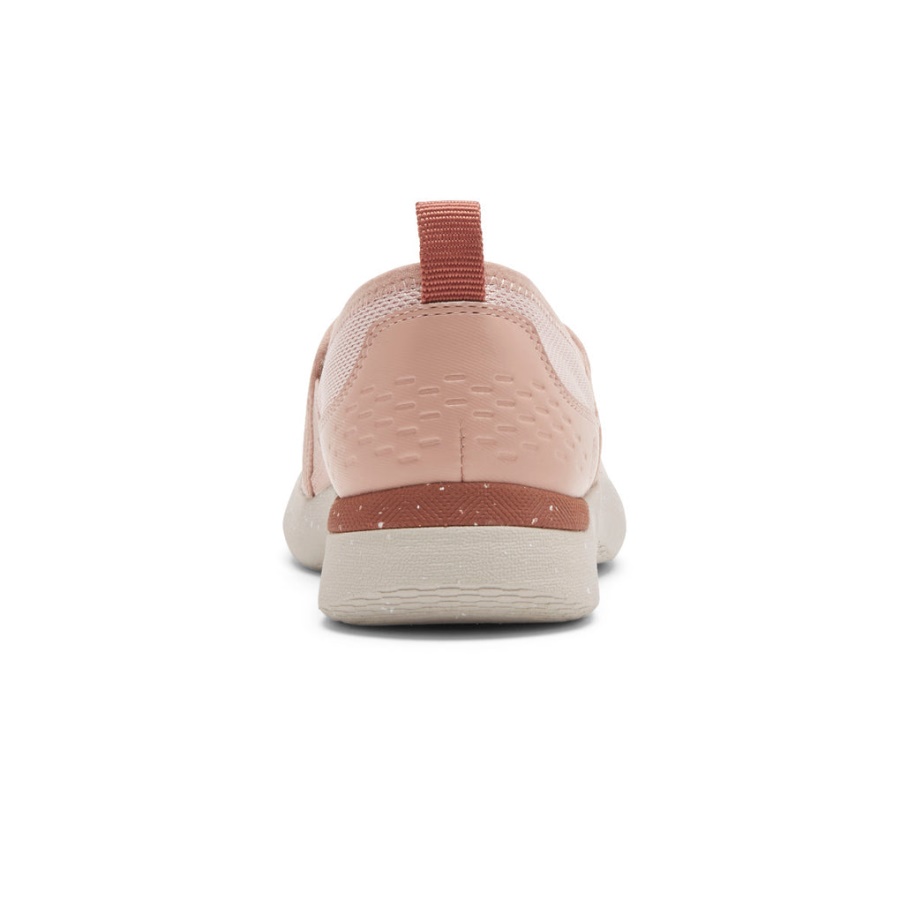 Rockport Dame Truflex Fluevaskbar Strikk Slip-on Rosa Strikk Vaskbar