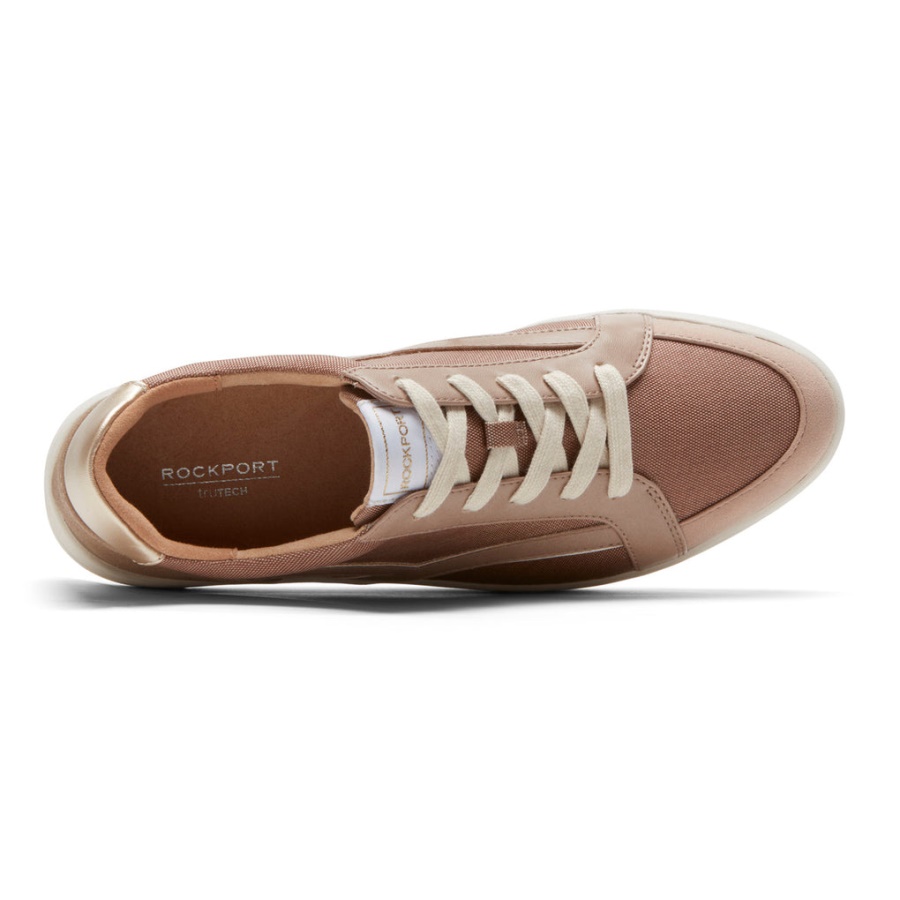 Rockport Dame Truflex Navya Retro Sneaker Taupe