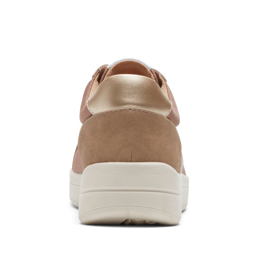 Rockport Dame Truflex Navya Retro Sneaker Taupe