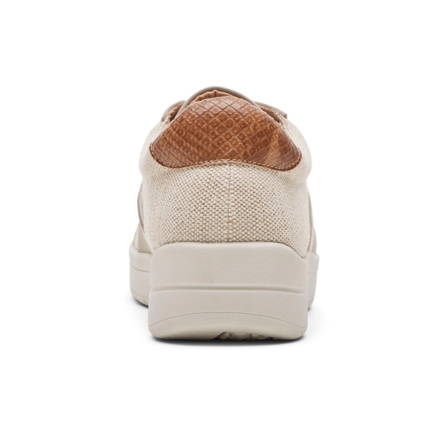 Rockport Truflex Navya Sneaker Taupe For Kvinner