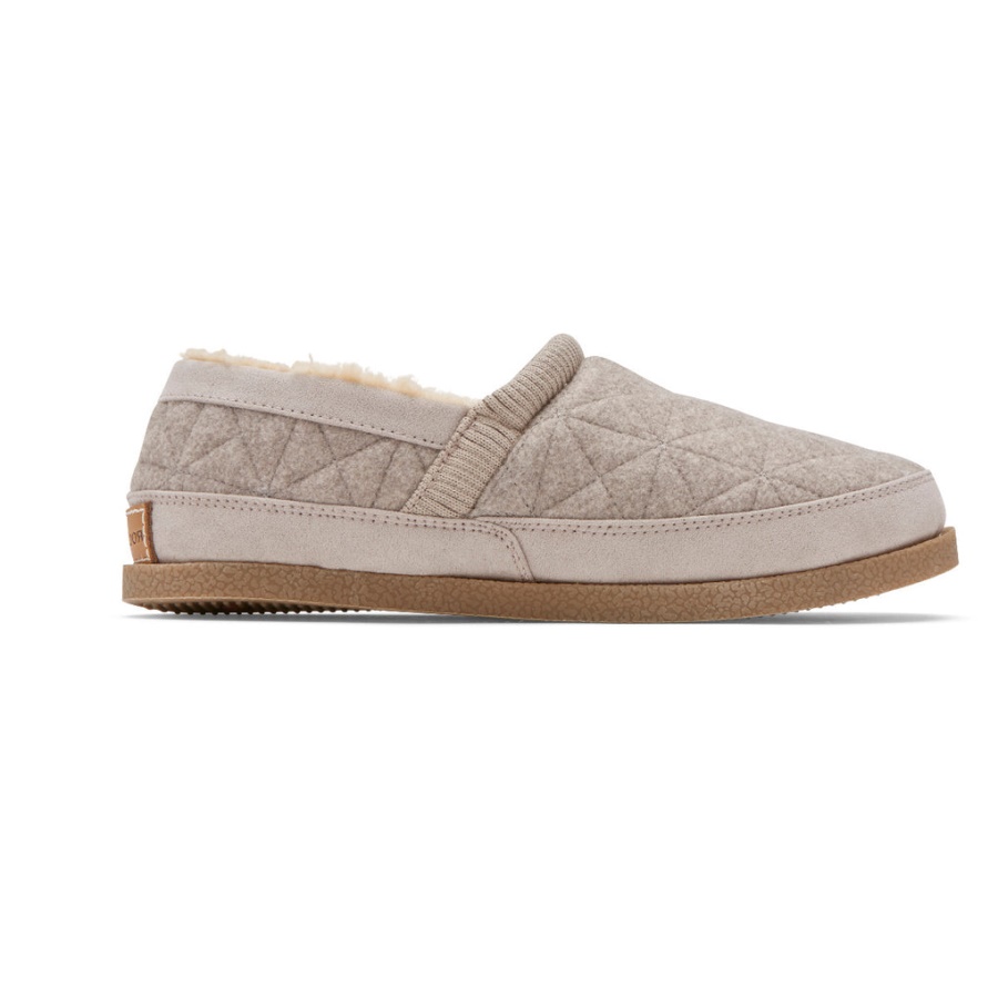 Rockport Dame Trutech Veda Moc Slipper Taupe Grå