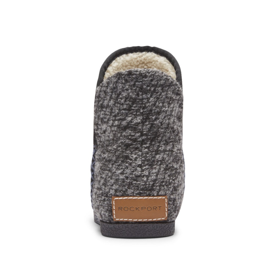 Rockport Dame Trutech Veda Tøffelstøvel Svart Grå