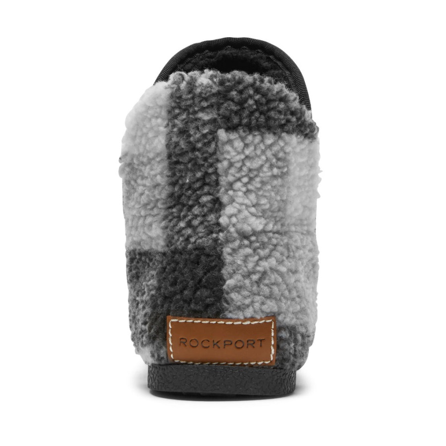 Rockport Dame Trutech Veda Tøffelstøvel Svart Rutete