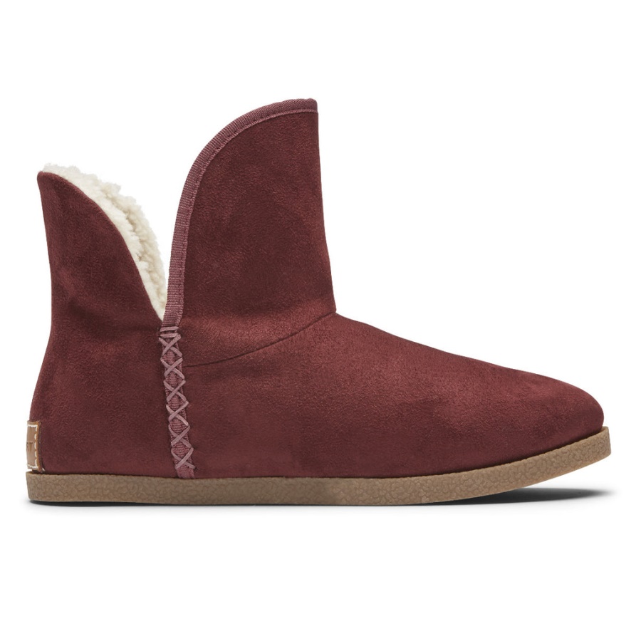 Rockport Dame Trutech Veda Slipper Boot Merlot