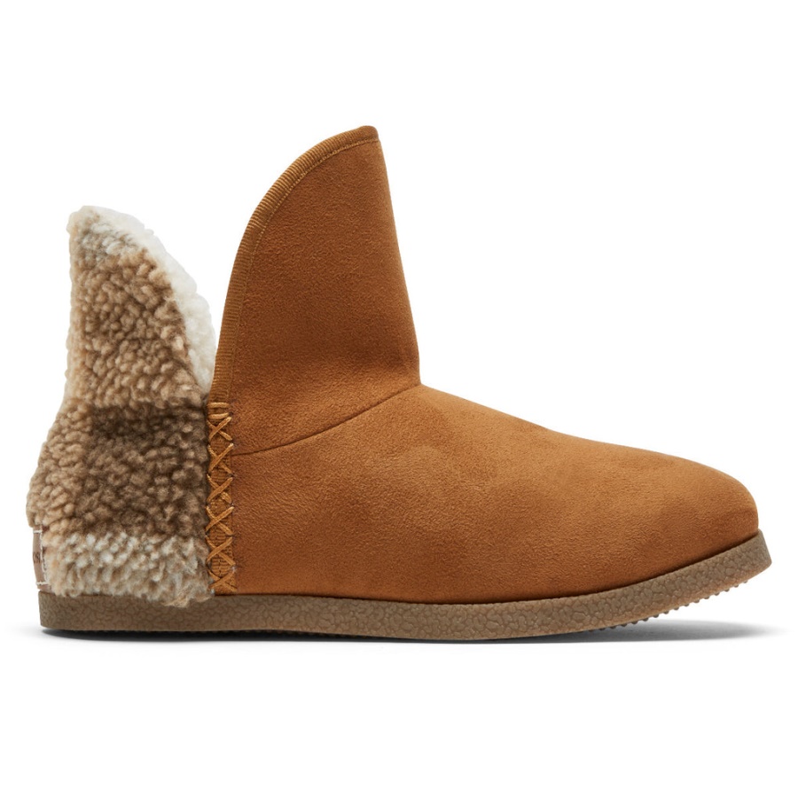 Rockport Dame Trutech Veda Slipper Boot Tan Pledd