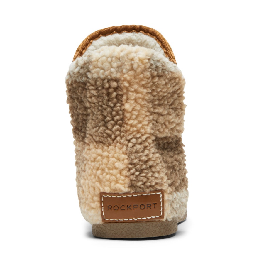 Rockport Dame Trutech Veda Slipper Boot Tan Pledd