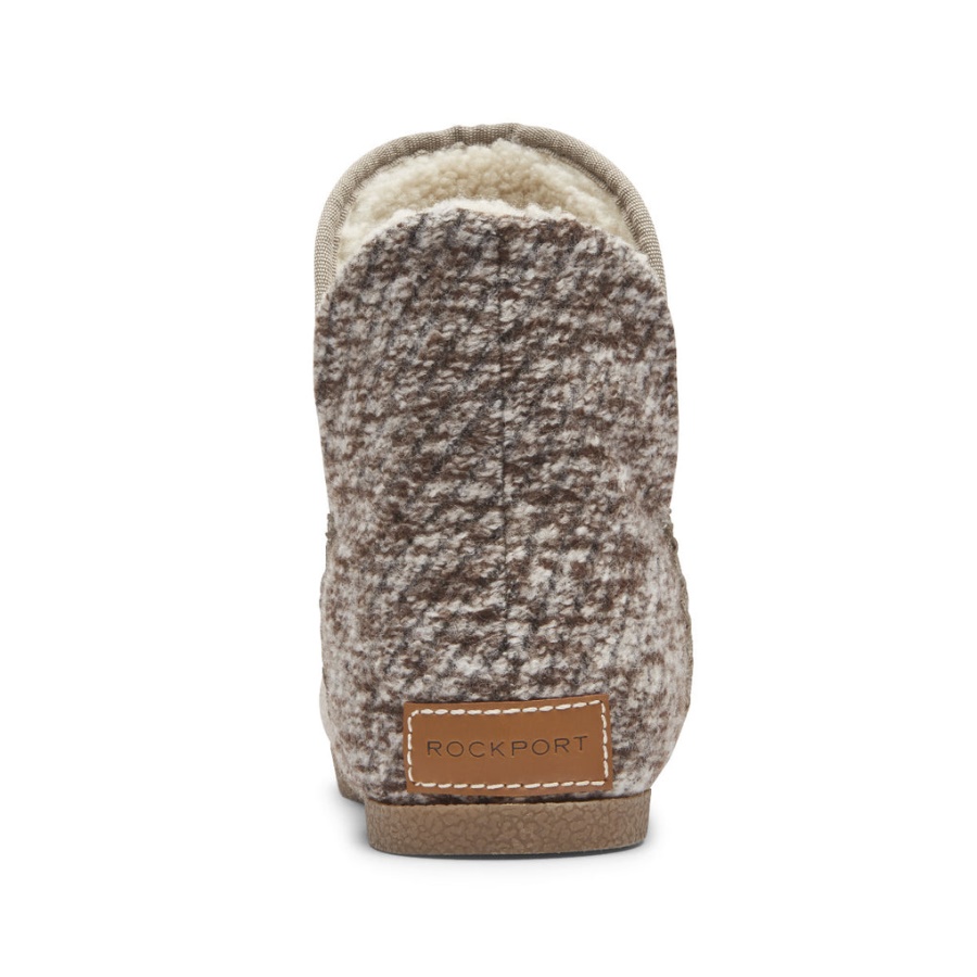 Rockport Dame Trutech Veda Tøffelstøvel Taupe Grå